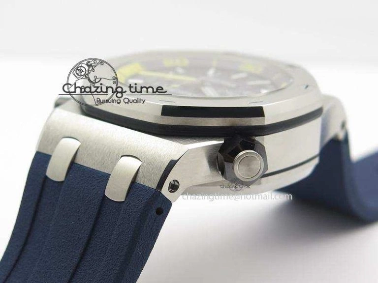 Royal Oak Offshore Diver Chronograph Blue JF Best Edition On Blue Rubber Strap A HighPerformance 5076