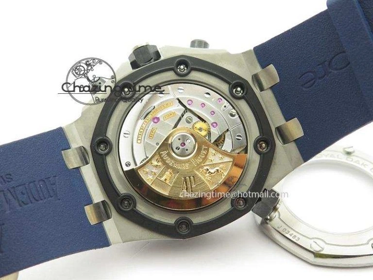 Royal Oak Offshore Diver Chronograph Blue JF Best Edition On Blue Rubber Strap A HighPerformance 5076