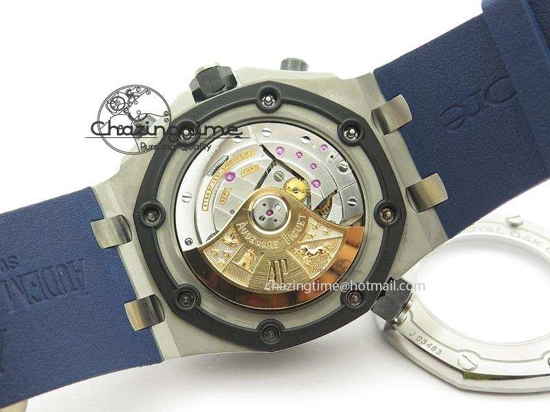 Royal Oak Offshore Diver Chronograph Blue JF Best Edition On Blue Rubber Strap A HighPerformance 5076