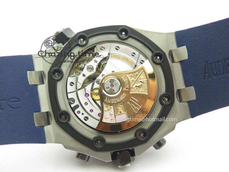 Royal Oak Offshore Diver Chronograph Blue JF Best Edition On Blue Rubber Strap A HighPerformance 5076