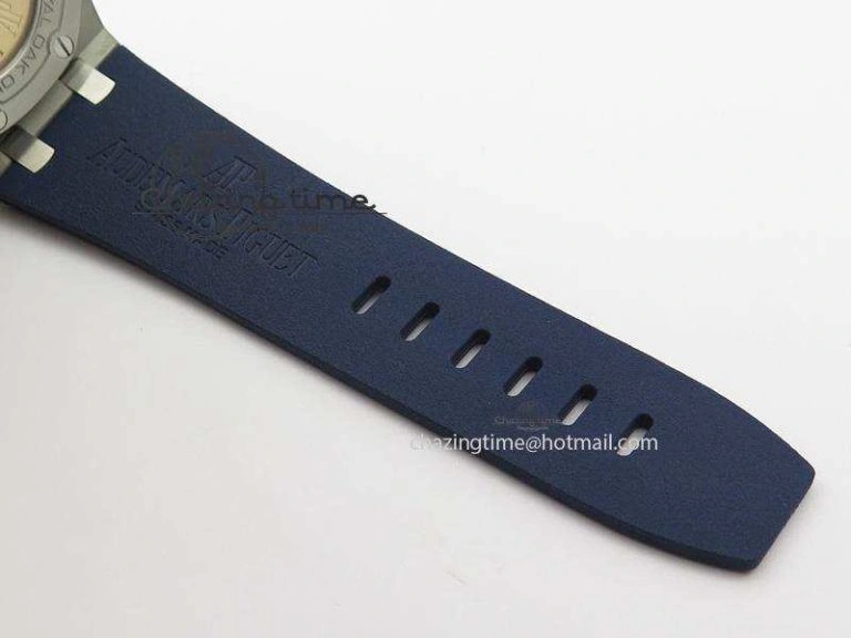 Royal Oak Offshore Diver Chronograph Blue JF Best Edition On Blue Rubber Strap A HighPerformance 5076