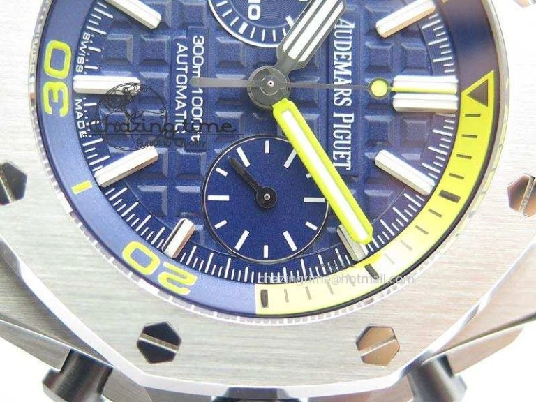Royal Oak Offshore Diver Chronograph Blue Noob Best Edition On Blue Rubber Strap A Practical 5070