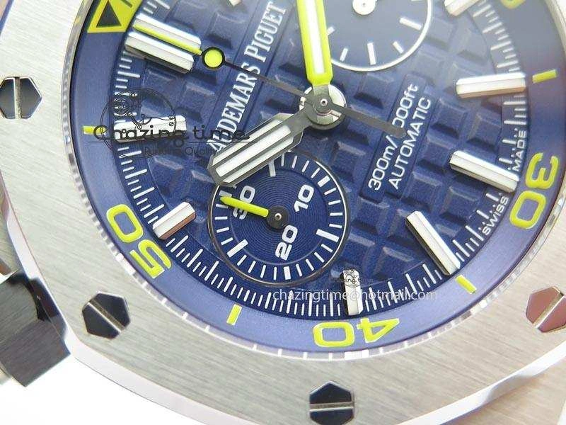 Royal Oak Offshore Diver Chronograph Blue Noob Best Edition On Blue Rubber Strap A Practical 5070