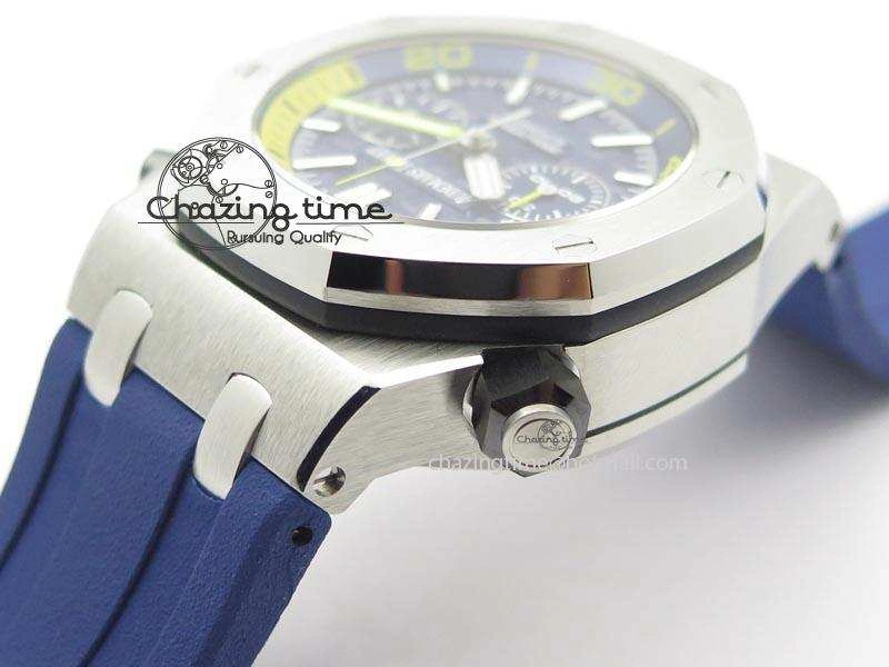 Royal Oak Offshore Diver Chronograph Blue Noob Best Edition On Blue Rubber Strap A Practical 5070