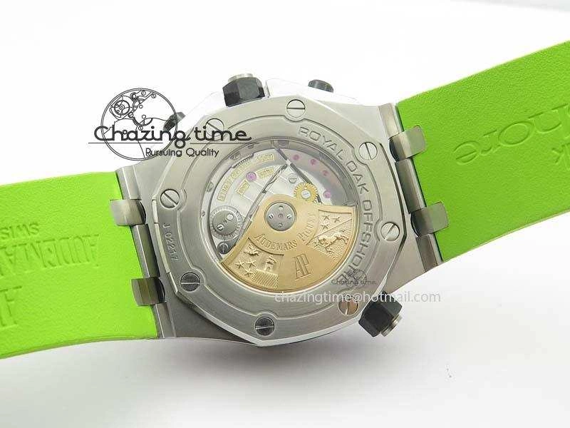 Royal Oak Offshore Diver Chronograph Green Noob Best Edition On Green Rubber Strap A TopPick 5064