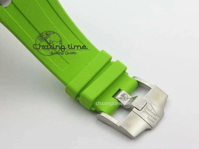 Royal Oak Offshore Diver Chronograph Green Noob Best Edition On Green Rubber Strap A TopPick 5064