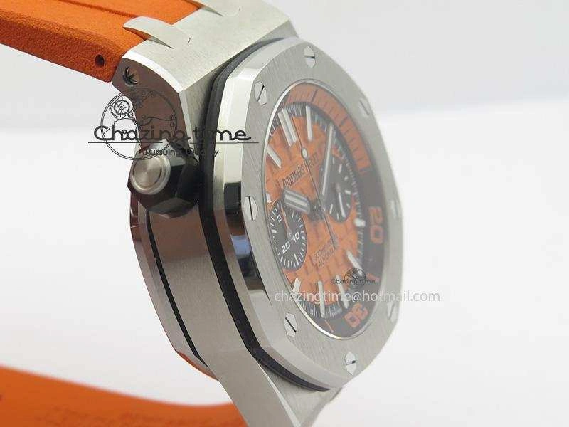 Royal Oak Offshore Diver Chronograph Orange JF Best Edition On Orange Rubber Strap A Sporty 5081