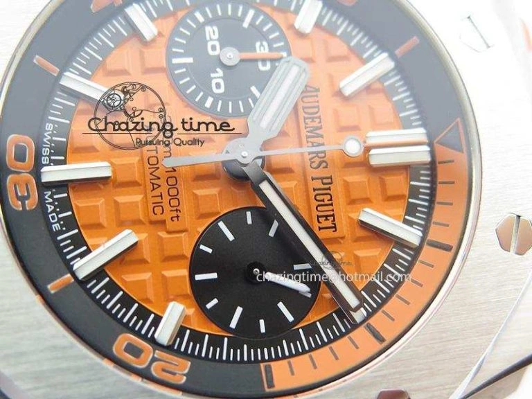 Royal Oak Offshore Diver Chronograph Orange JF Best Edition On Orange Rubber Strap A Sporty 5081