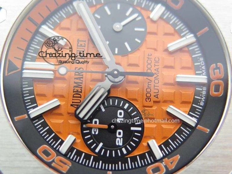 Royal Oak Offshore Diver Chronograph Orange JF Best Edition On Orange Rubber Strap A Sporty 5081
