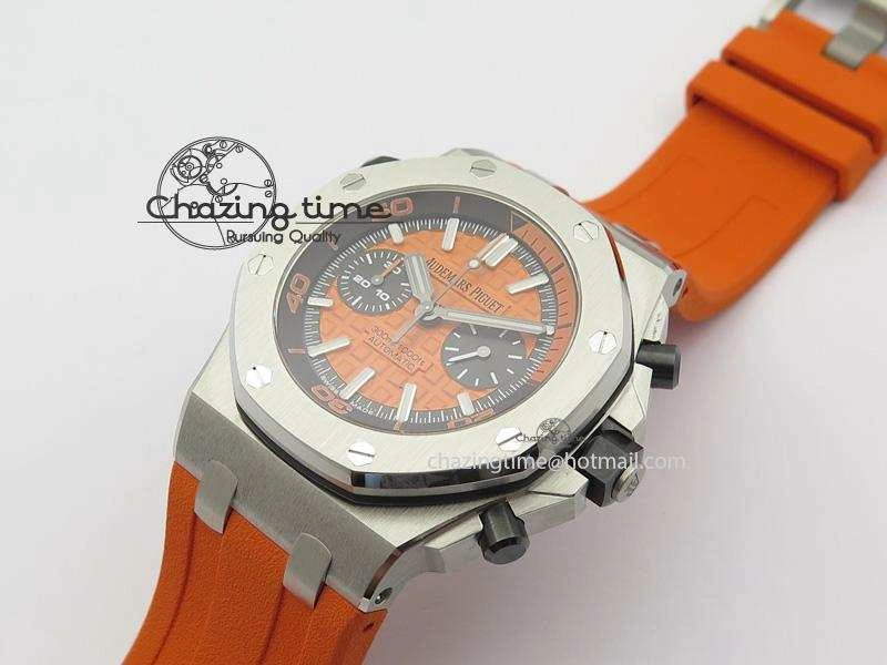 Royal Oak Offshore Diver Chronograph Orange JF Best Edition On Orange Rubber Strap A Sporty 5081