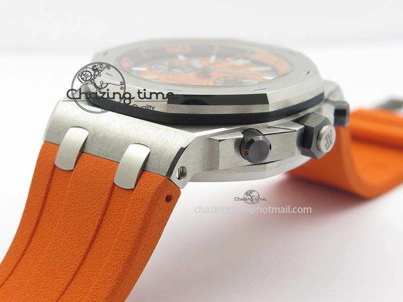 Royal Oak Offshore Diver Chronograph Orange JF Best Edition On Orange Rubber Strap A Sporty 5081