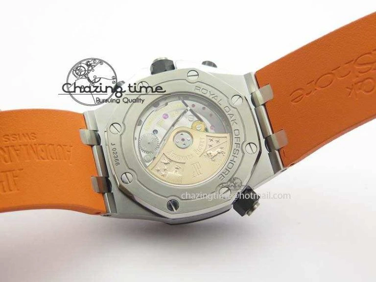 HighPerformance Royal Oak Offshore Diver Chronograph Orange Noob Best Edition On Orange Rubber Strap A 5065