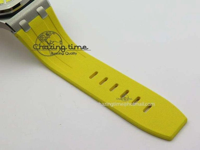 MultiPurpose Royal Oak Offshore Diver Chronograph Yellow JF Best Edition On Yellow Rubber Strap A 5086