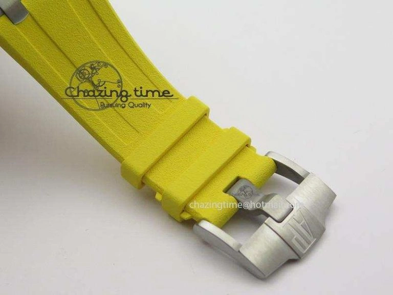 MultiPurpose Royal Oak Offshore Diver Chronograph Yellow JF Best Edition On Yellow Rubber Strap A 5086