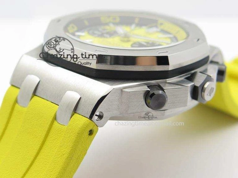 Royal Oak Offshore Diver Chronograph Yellow Noob Best Edition On Yellow Rubber Strap A MultiPurpose 5072