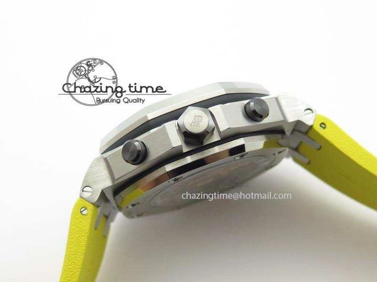 Royal Oak Offshore Diver Chronograph Yellow Noob Best Edition On Yellow Rubber Strap A MultiPurpose 5072