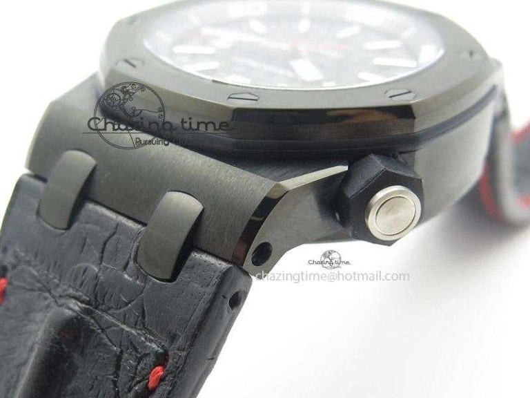 Royal Oak Offshore Diver Ember Limited Edition JF Best Edition On Black Leather Strap A FlexibleFit 5109
