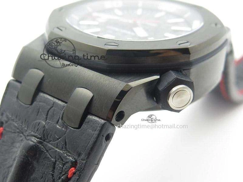 Royal Oak Offshore Diver Ember Limited Edition JF Best Edition On Black Leather Strap A FlexibleFit 5109