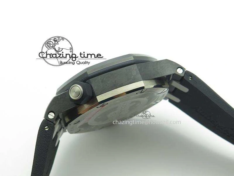 Royal Oak Offshore Diver Forged Carbon 1:1 V6F Best Edition On Rubber Strap A WellDesigned 5110