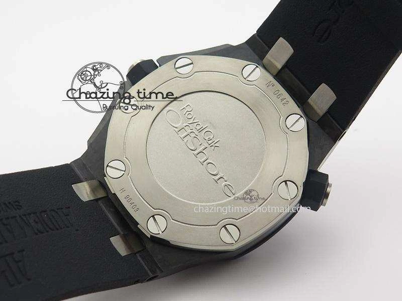 Royal Oak Offshore Diver Forged Carbon 1:1 V6F Best Edition On Rubber Strap A WellDesigned 5110