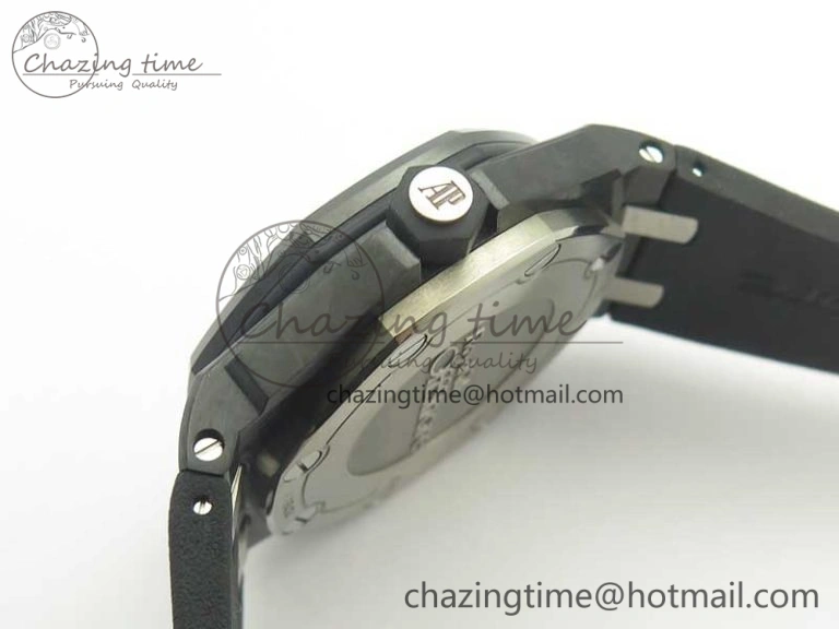 Royal Oak Offshore Diver Forged Carbon 15706 1:1 JF Best Edition on Rubber Strap A3120 V5S Sophisticated 4902