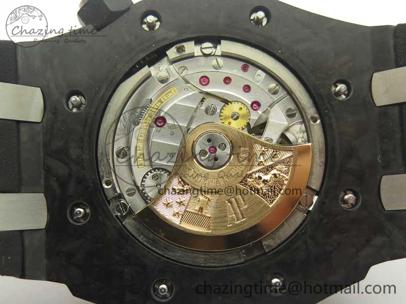 Royal Oak Offshore Diver Forged Carbon 15706 1:1 JF Best Edition on Rubber Strap A3120 V5S Sophisticated 4902