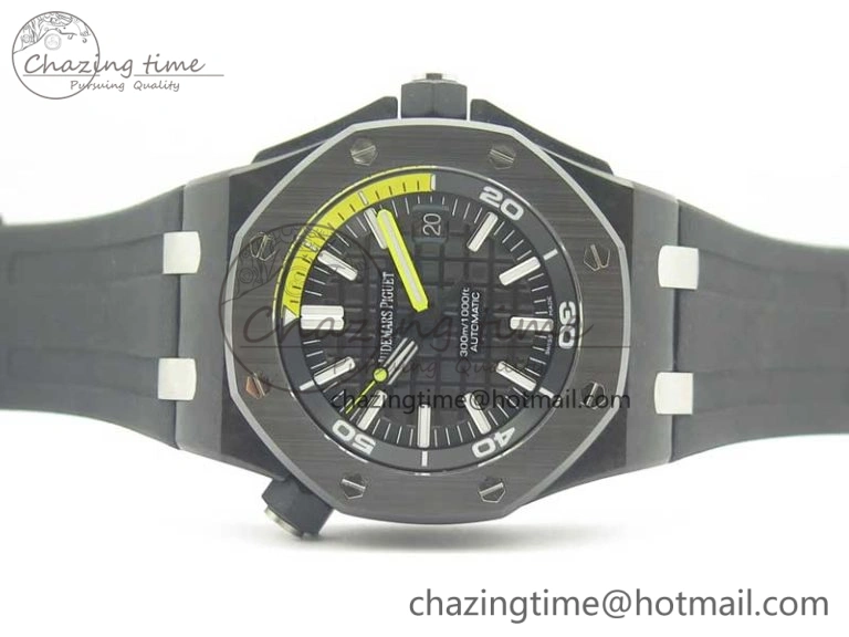 Royal Oak Offshore Diver Forged Carbon 15706 1:1 JF Best Edition on Rubber Strap A3120 V5S Sophisticated 4902