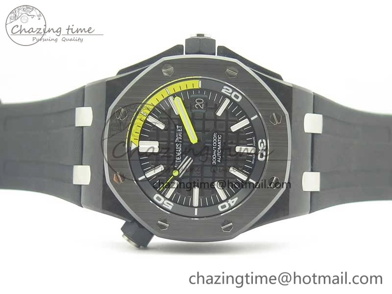 Royal Oak Offshore Diver Forged Carbon 15706 1:1 JF Best Edition on Rubber Strap A3120 V5S Sophisticated 4902