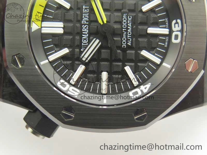 Royal Oak Offshore Diver Forged Carbon 15706 1:1 JF Best Edition on Rubber Strap A3120 V5S Sophisticated 4902