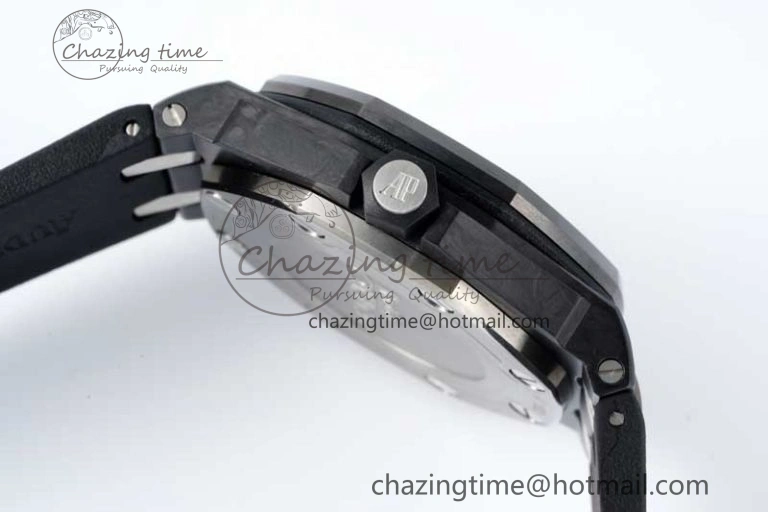 Royal Oak Offshore Diver Forged Carbon IPF Best Edition on Rubber Strap MIYOTA Bold 4731