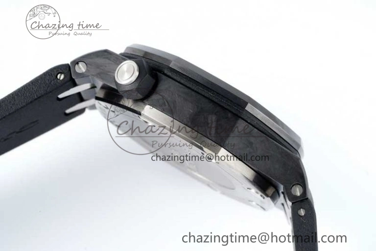 Royal Oak Offshore Diver Forged Carbon IPF Best Edition on Rubber Strap MIYOTA Bold 4731