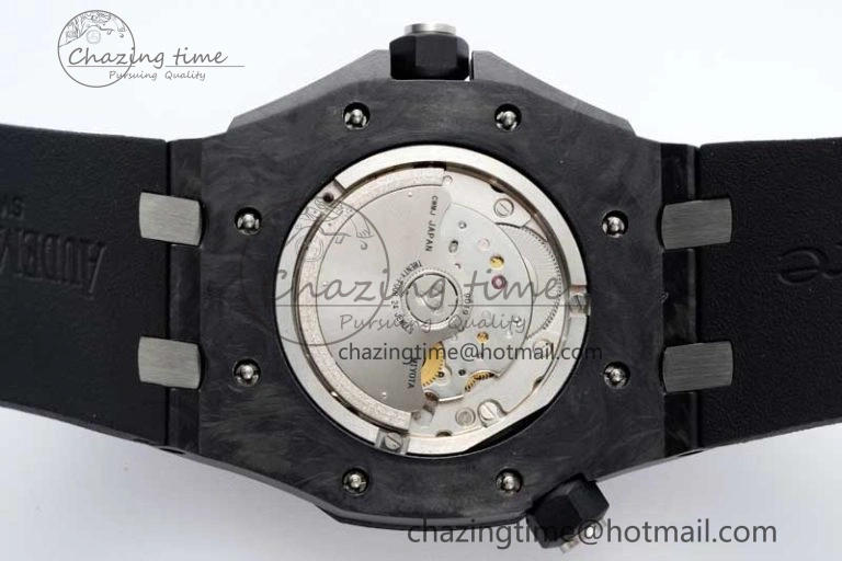 Royal Oak Offshore Diver Forged Carbon IPF Best Edition on Rubber Strap MIYOTA Bold 4731