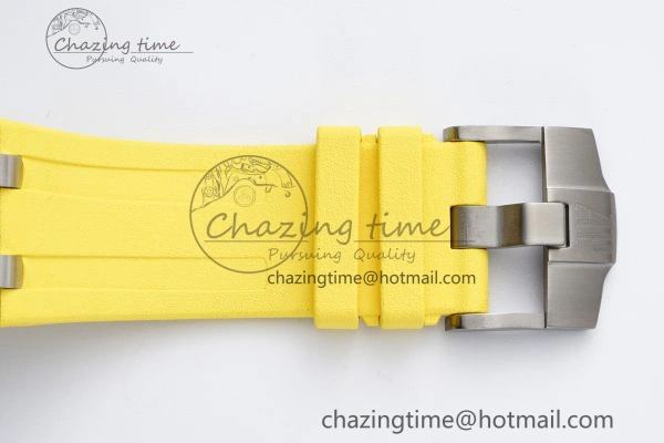 Royal Oak Offshore Diver Forged Carbon IPF Best Edition on Yellow Rubber Strap MIYOTA Trendy 4698