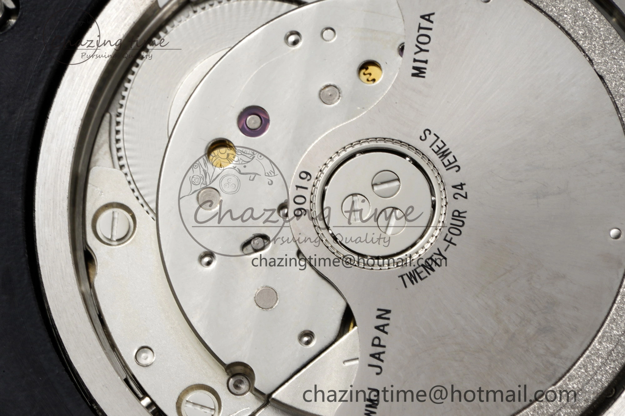Royal Oak Offshore Diver Forged Carbon IPF Best Edition on Yellow Rubber Strap MIYOTA Trendy 4698