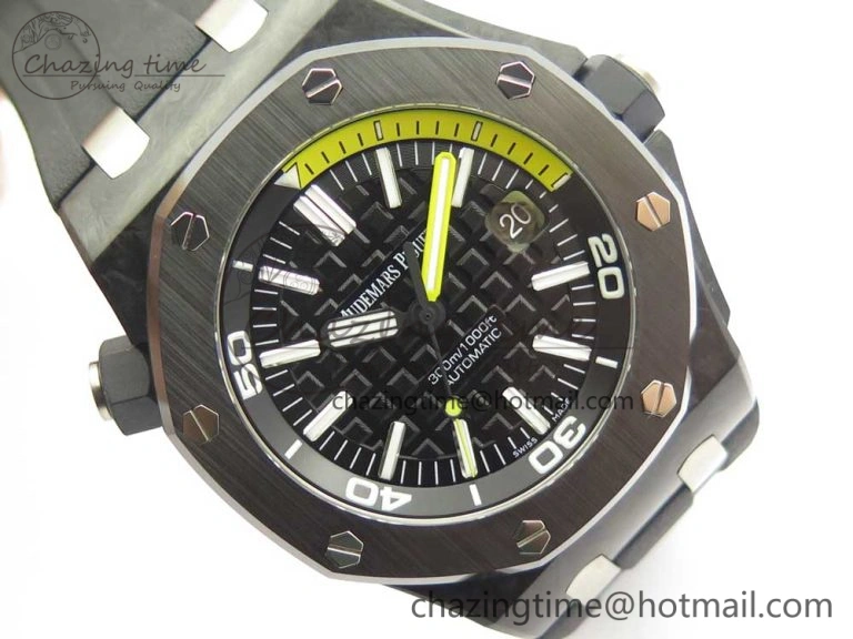 Royal Oak Offshore Diver Forged Carbon XF 1:1 Best Edition on Rubber Strap A2836 V Reliable 4880