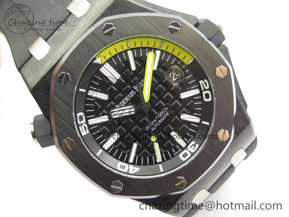 Royal Oak Offshore Diver Forged Carbon XF 1:1 Best Edition on Rubber Strap A2836 V Reliable 4880