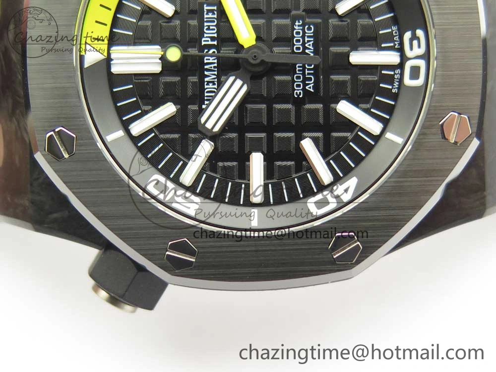 Royal Oak Offshore Diver Forged Carbon XF 1:1 Best Edition on Rubber Strap A2836 V Reliable 4880