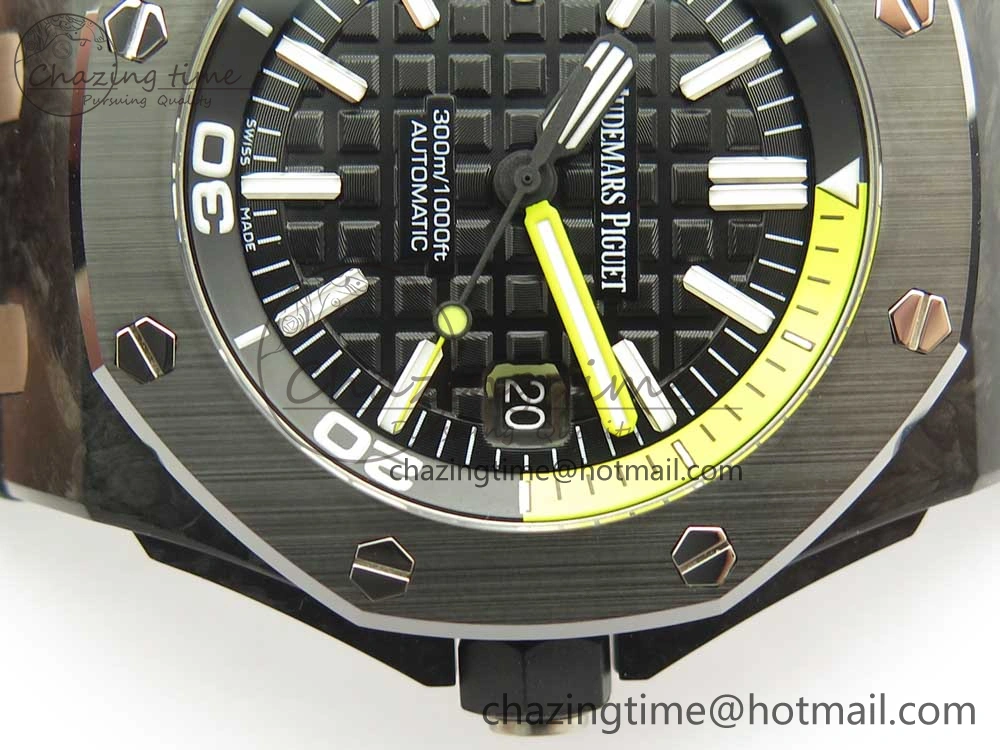 Royal Oak Offshore Diver Forged Carbon XF 1:1 Best Edition on Rubber Strap A2836 V Reliable 4880