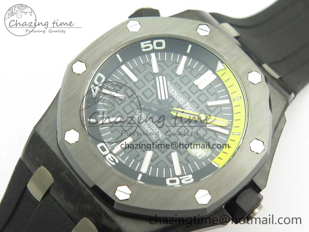 Royal Oak Offshore Diver Forged Carbon XF 1:1 Best Edition on Rubber Strap A2836 V Reliable 4880