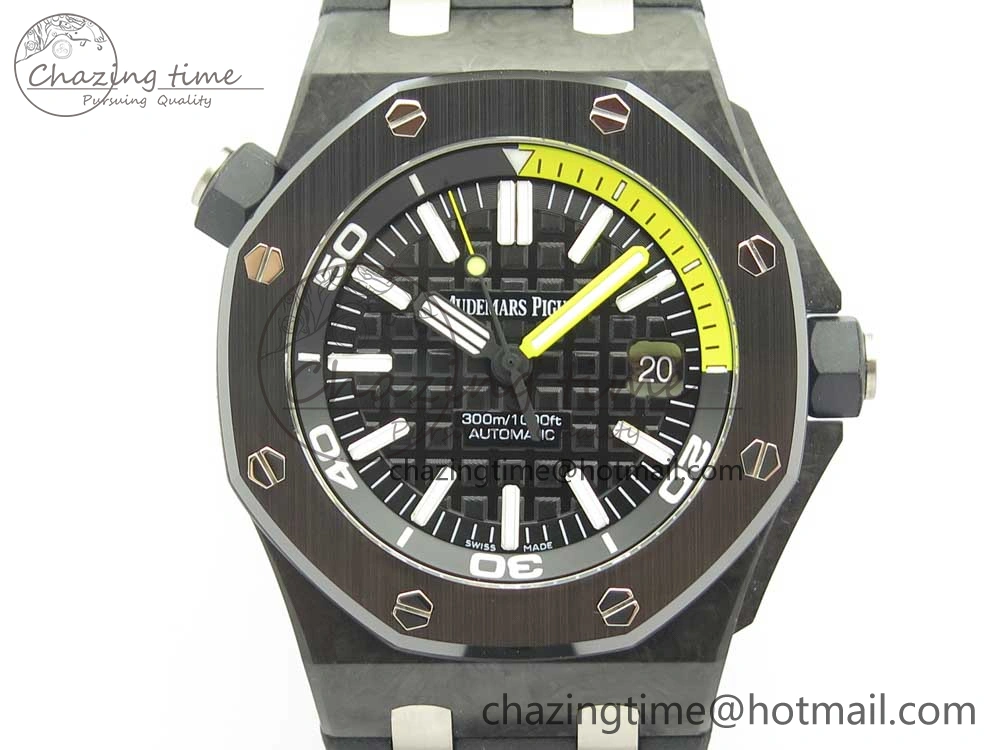 Royal Oak Offshore Diver Forged Carbon XF 1:1 Best Edition on Rubber Strap A2836 V Reliable 4880