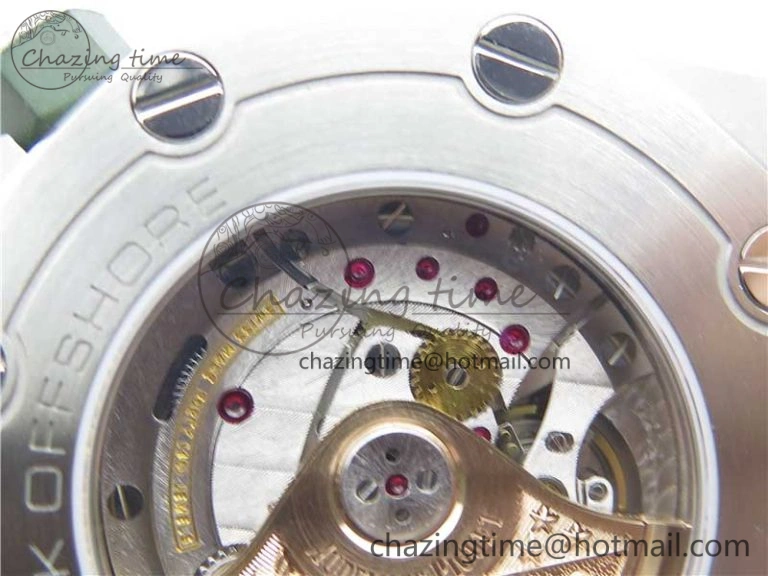 Royal Oak Offshore Diver Green 15710 JF 1:1 Best Edition on Green Rubber Strap A Lightweight 4868