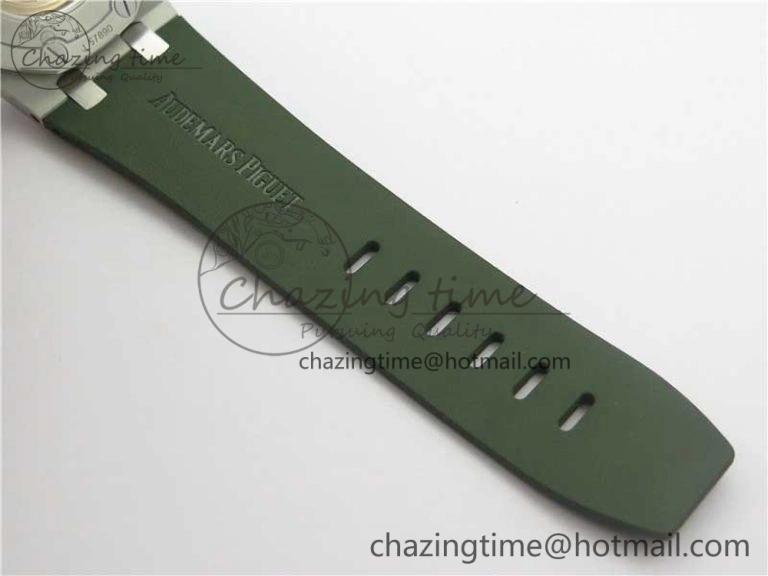 Royal Oak Offshore Diver Green 15710 JF 1:1 Best Edition on Green Rubber Strap A Lightweight 4868