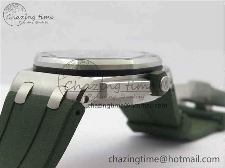 Royal Oak Offshore Diver Green 15710 JF 1:1 Best Edition on Green Rubber Strap A Lightweight 4868