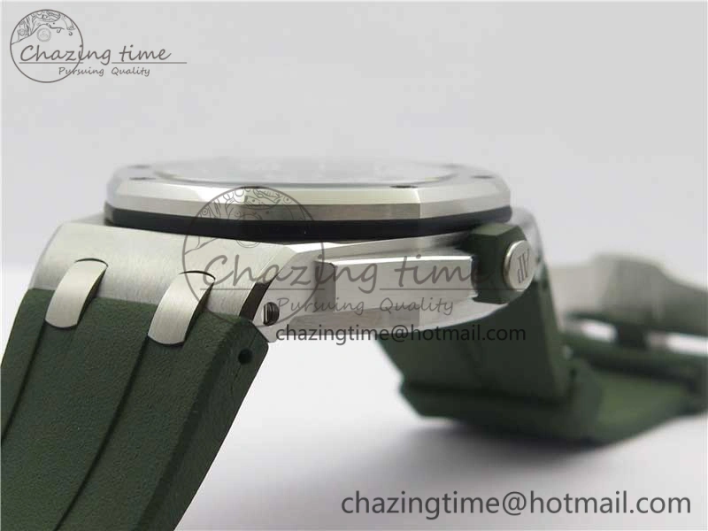 Royal Oak Offshore Diver Green 15710 JF 1:1 Best Edition on Green Rubber Strap A Lightweight 4868