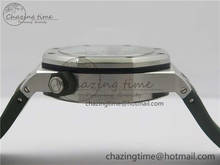Royal Oak Offshore Diver Green 15710 JF 1:1 Best Edition on Green Rubber Strap A Lightweight 4868