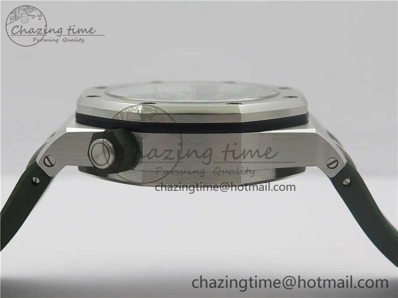 Royal Oak Offshore Diver Green 15710 JF 1:1 Best Edition on Green Rubber Strap A Lightweight 4868
