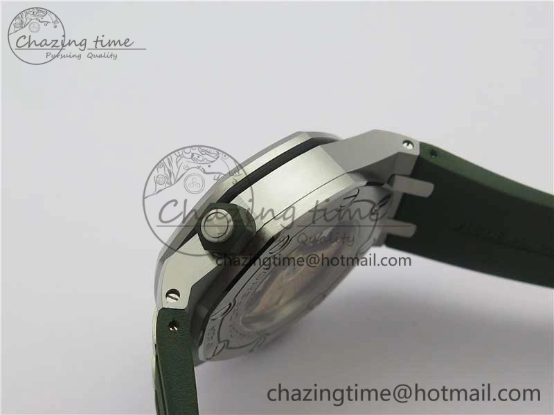 Royal Oak Offshore Diver Green 15710 JF 1:1 Best Edition on Green Rubber Strap A Lightweight 4868