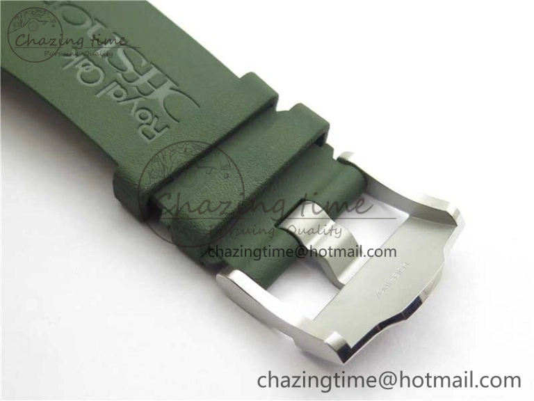 Royal Oak Offshore Diver Green 15710 JF 1:1 Best Edition on Green Rubber Strap A GoAnywhere 4821