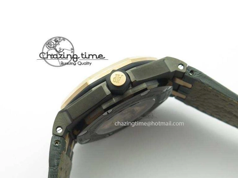 Royal Oak Offshore Diver QEII CUP 2014 JF Best Edition On Leather Strap A3120 V2 ( Free XS Rubber ) Minimalist 5079