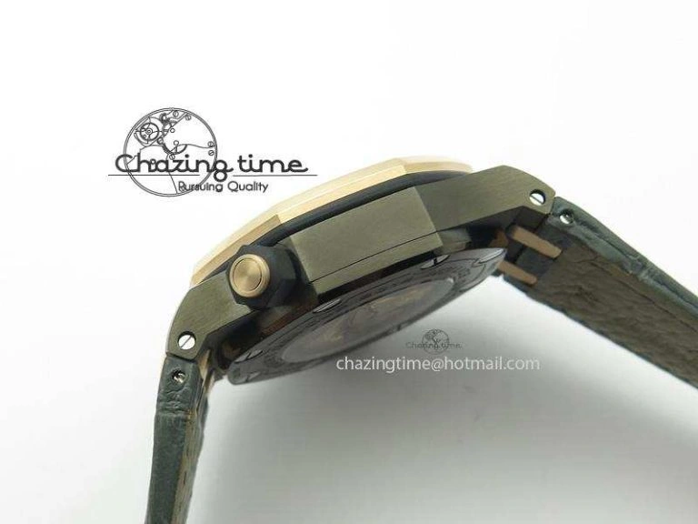 Royal Oak Offshore Diver QEII CUP 2014 JF Best Edition On Leather Strap A3120 V2 ( Free XS Rubber ) Minimalist 5079